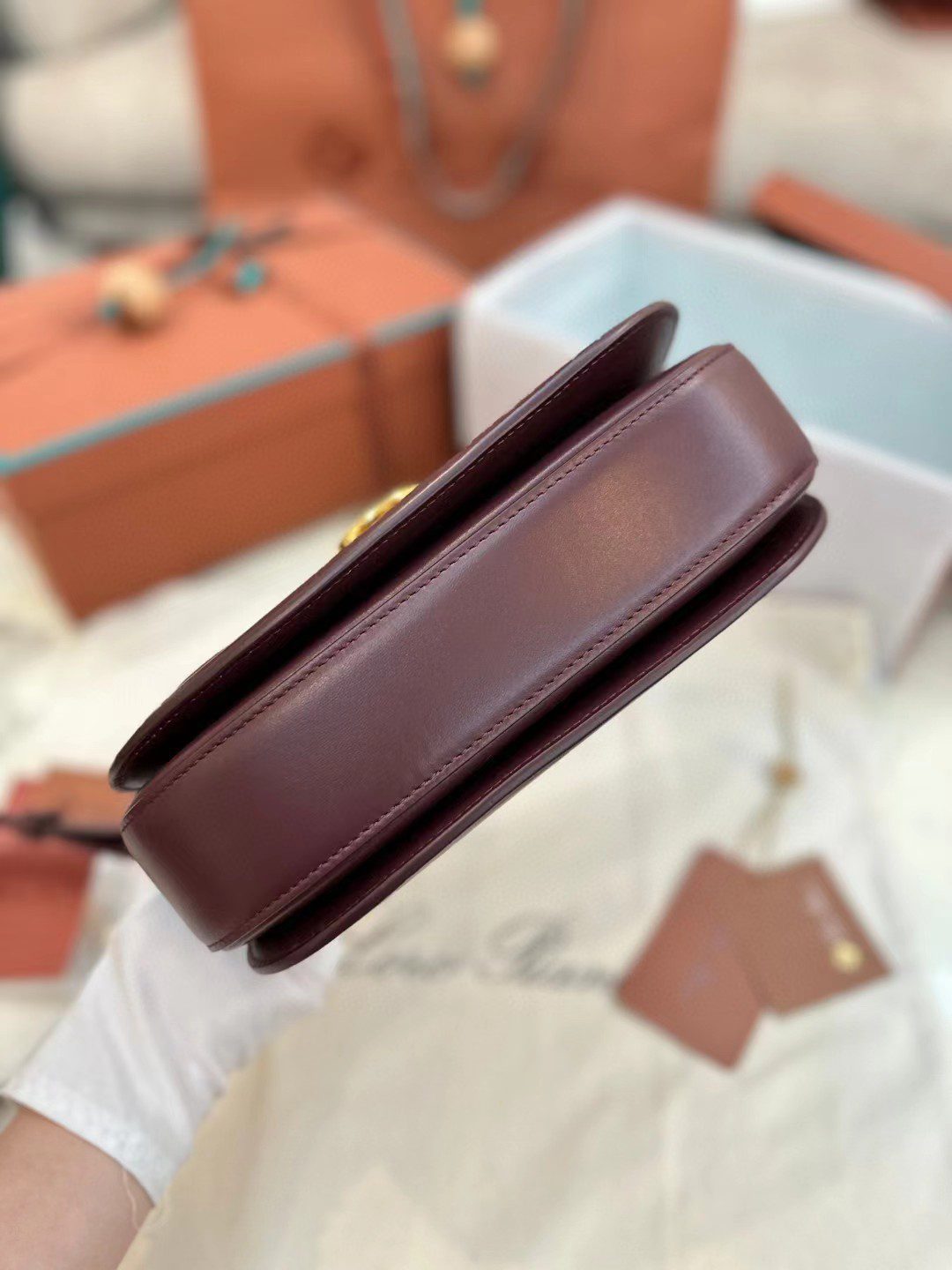 Loro Piana saddle bag view 8
