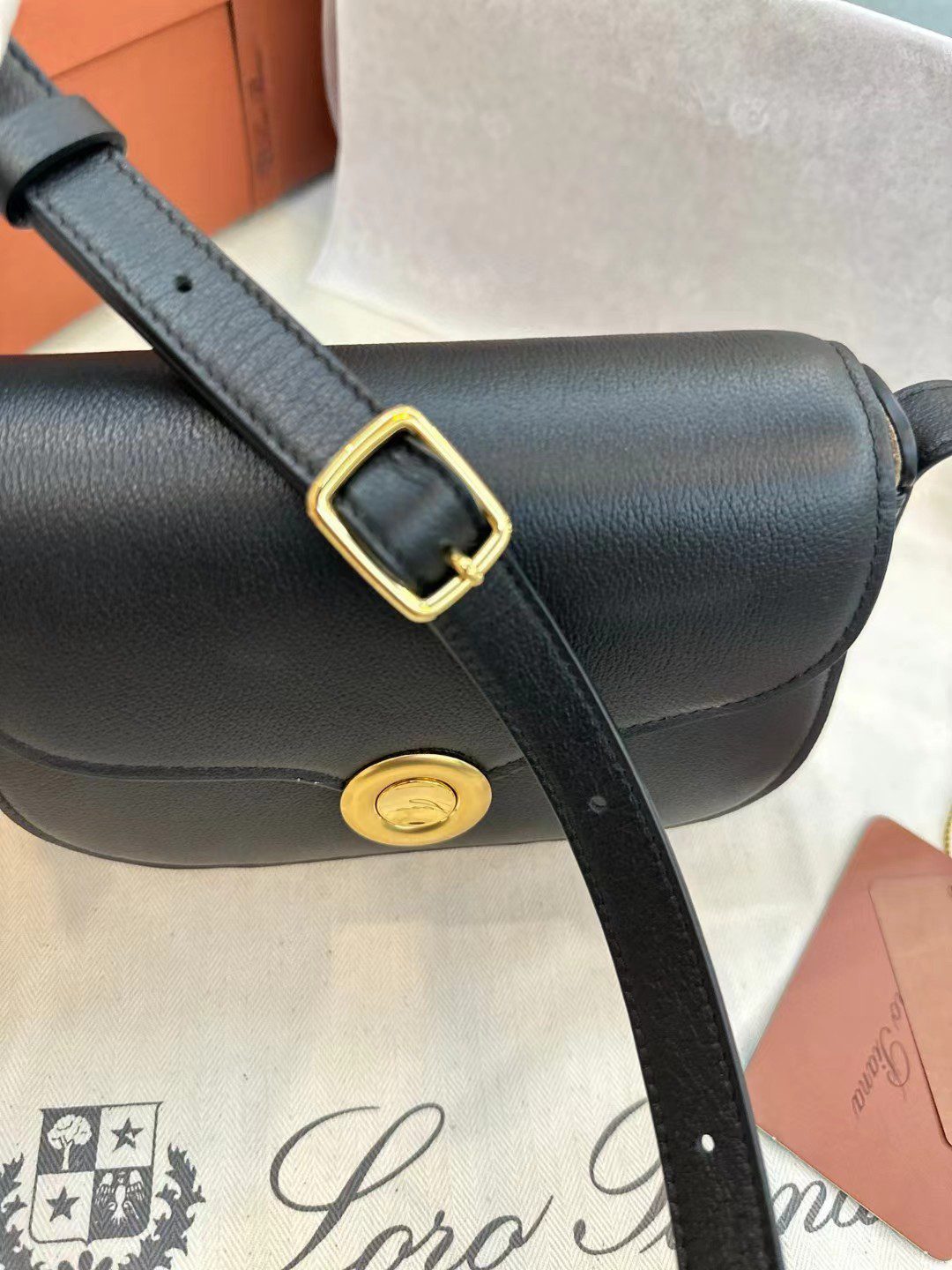 Loro Piana saddle bag view 4