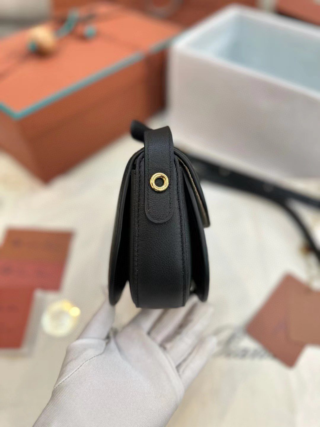 Loro Piana saddle bag view 5