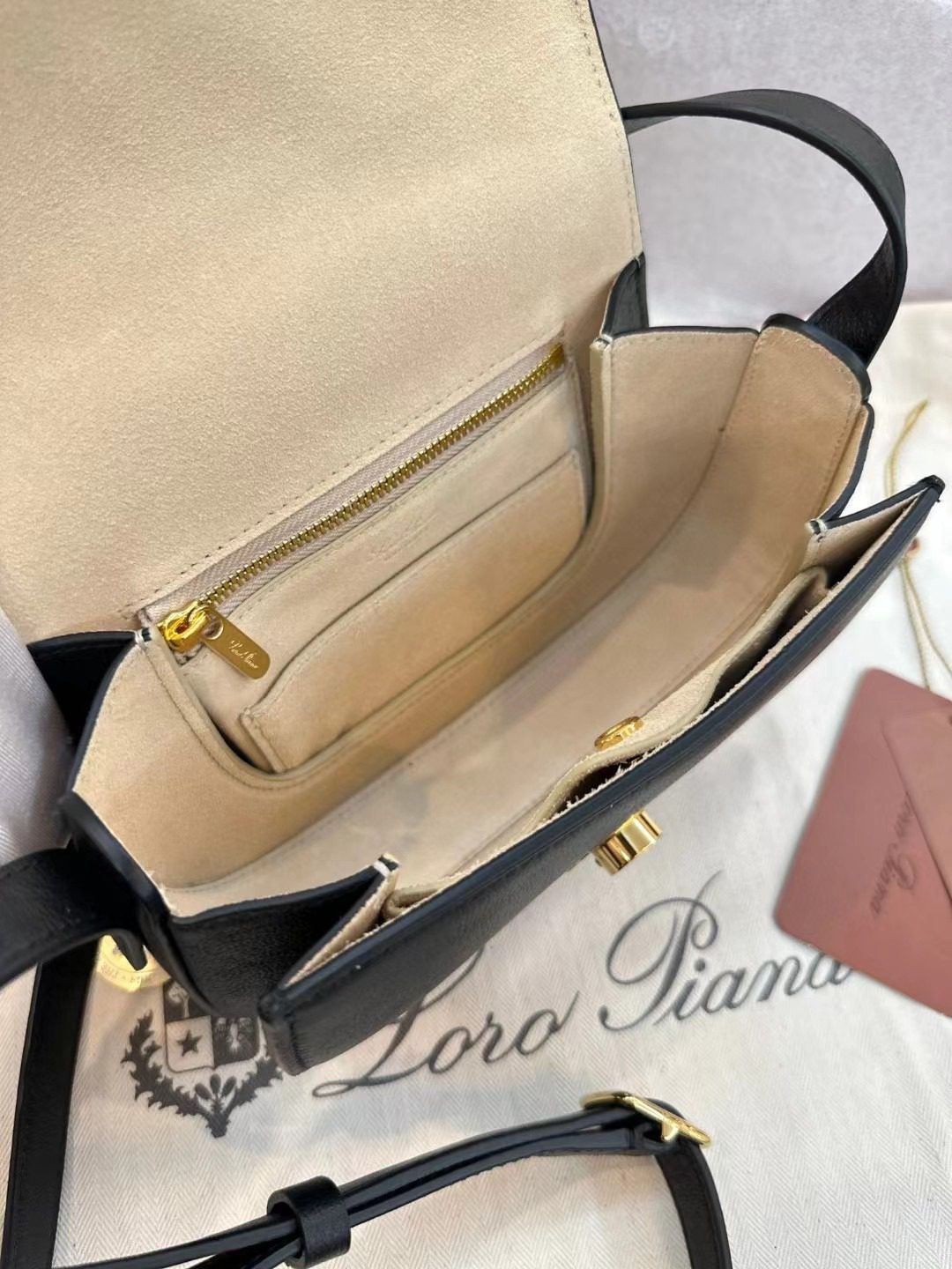 Loro Piana saddle bag view 8