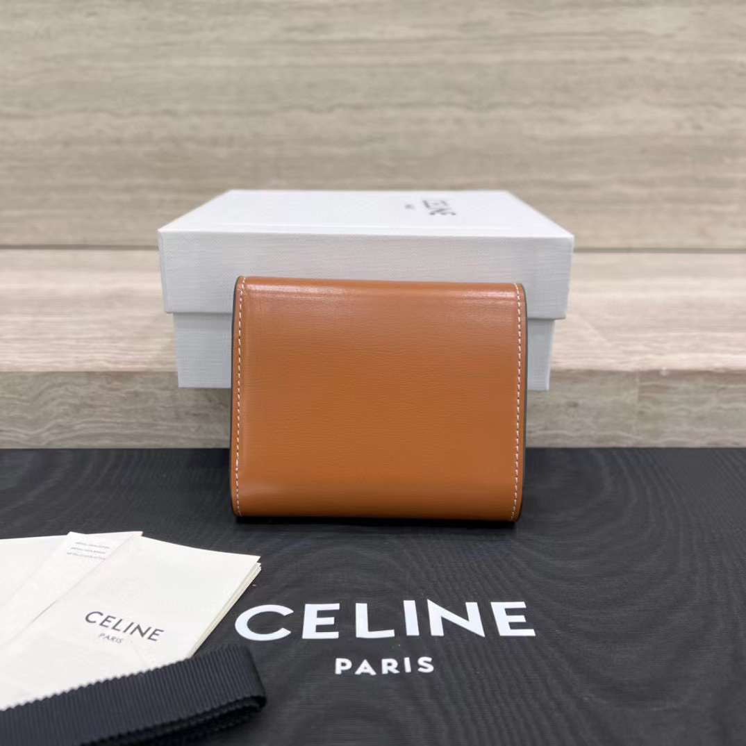 Celine cowhide wallet view 2