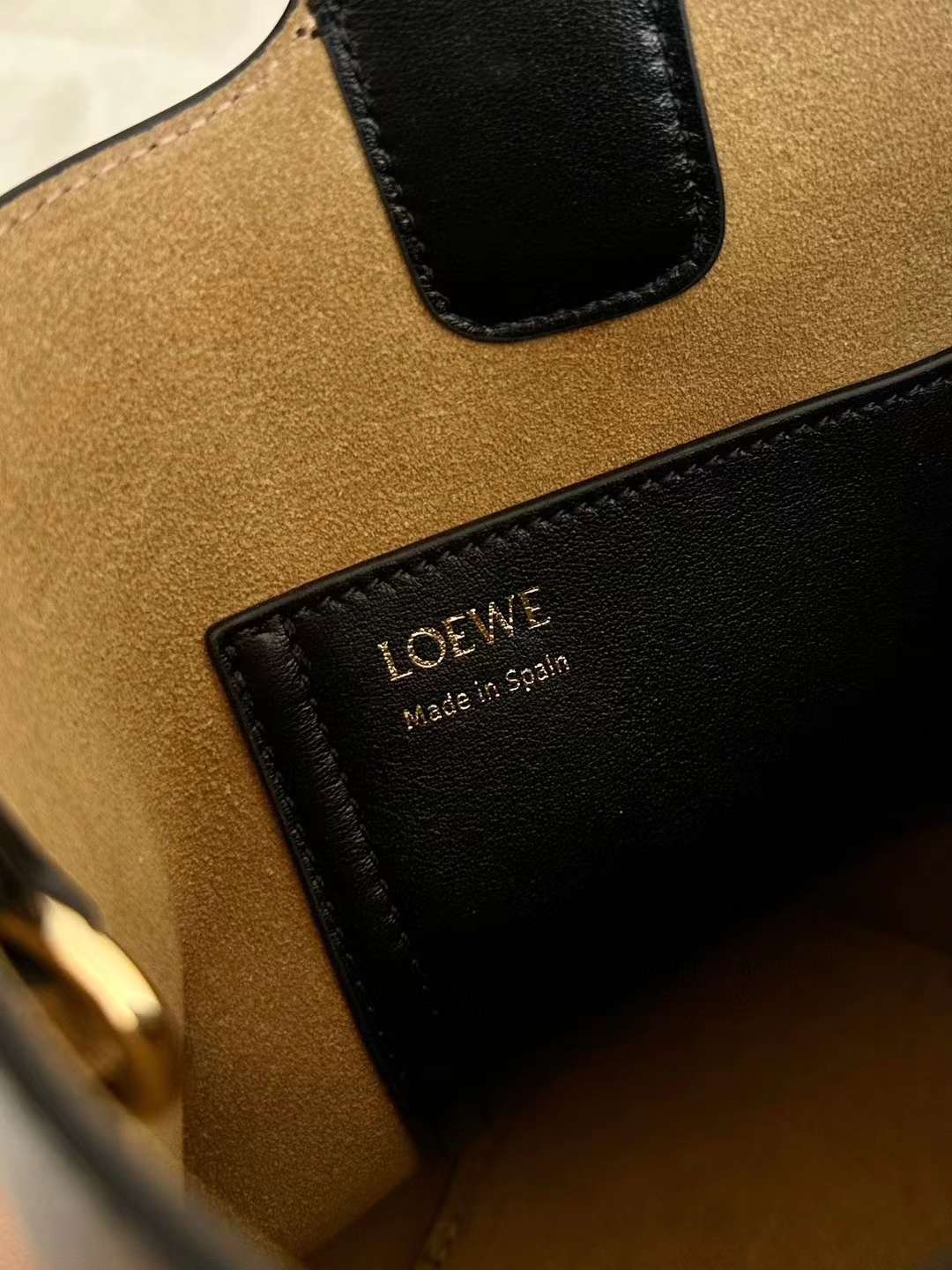 Loewe pebble mini bucket bag view 5