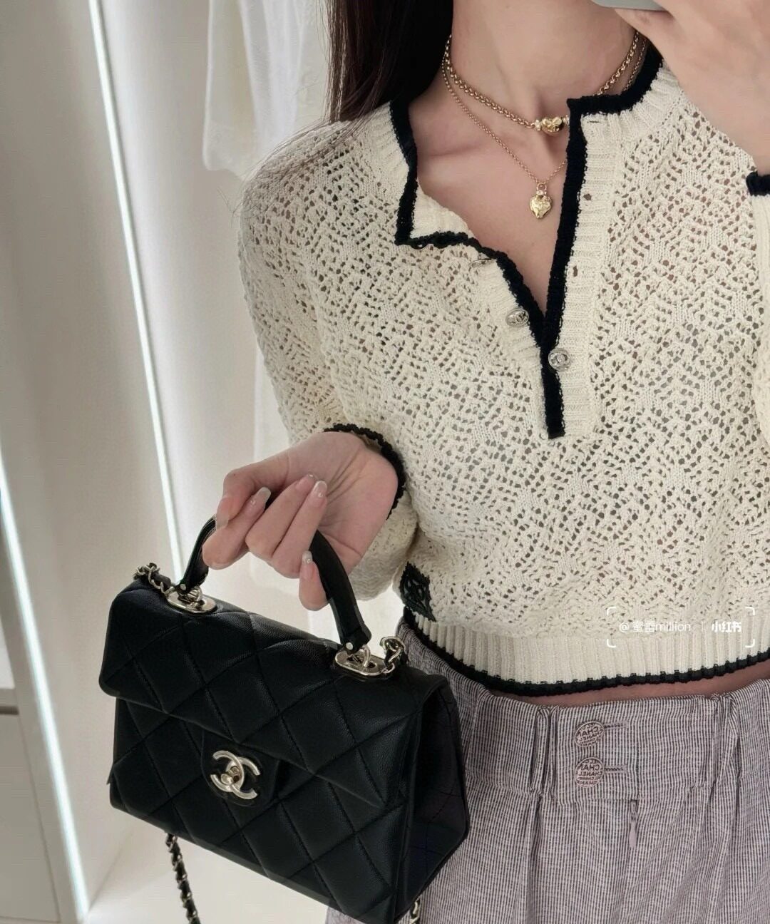 Chanel 24P kelly handle bag view 9