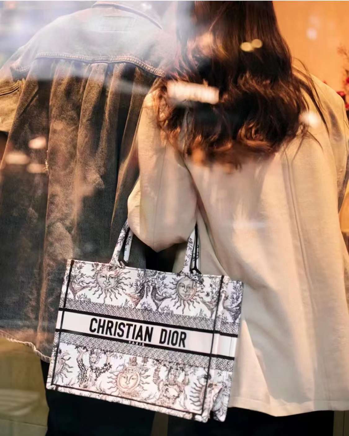 Dior book tote bag view 1
