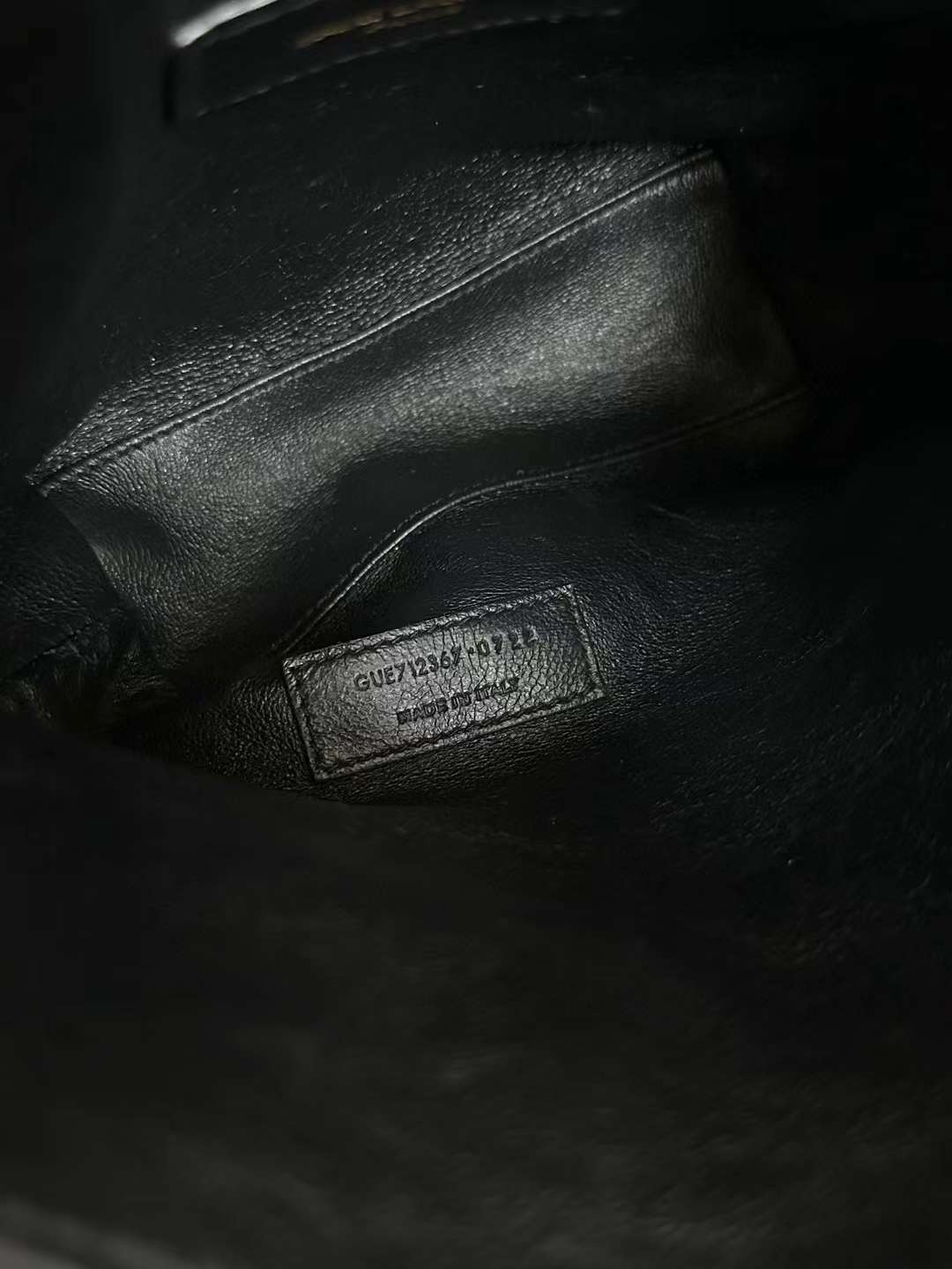 Saint Laurent mini Crocodile print tote bag view 5