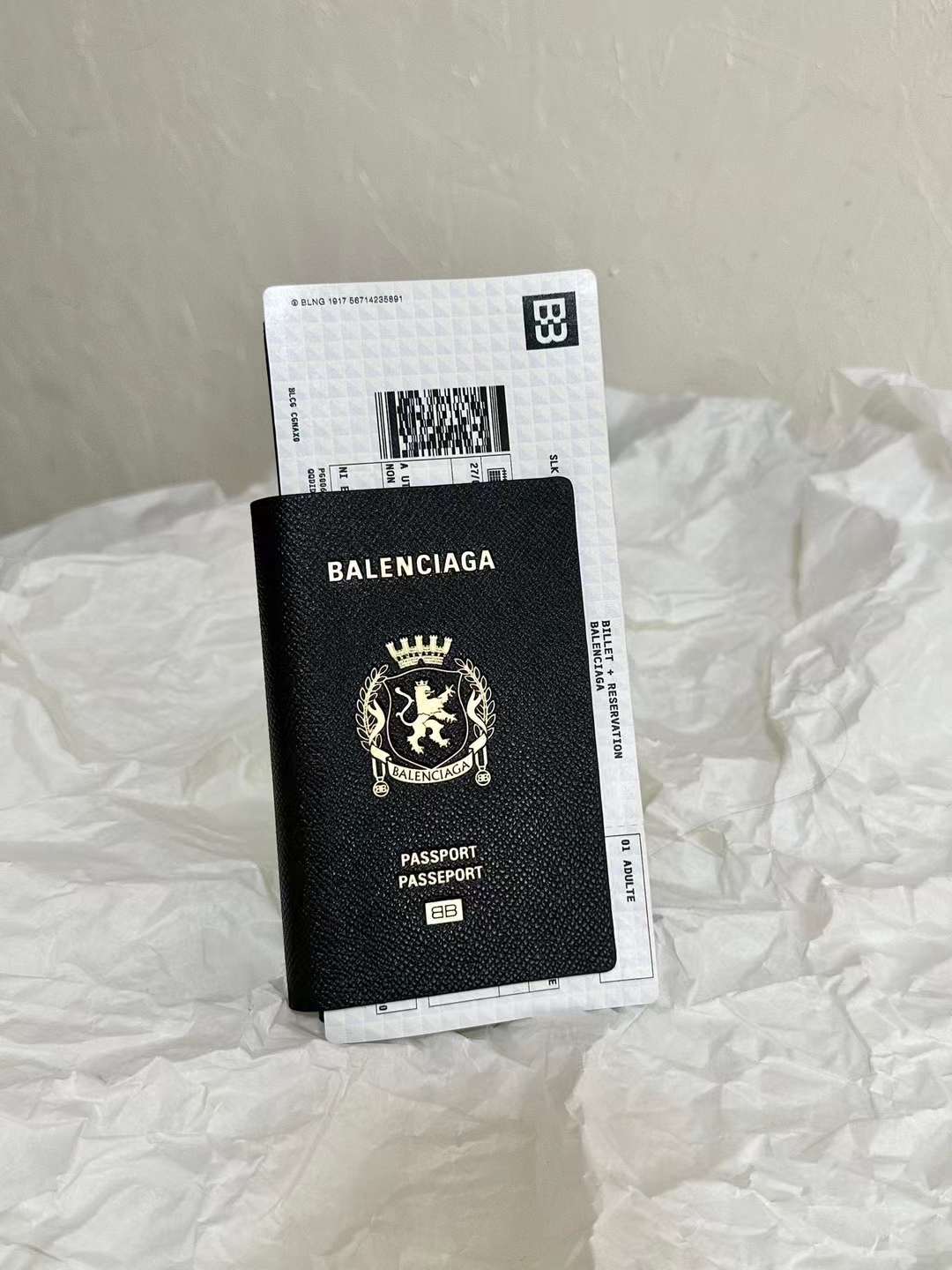 Balenciaga Air ticket PASSPORT purse view 2
