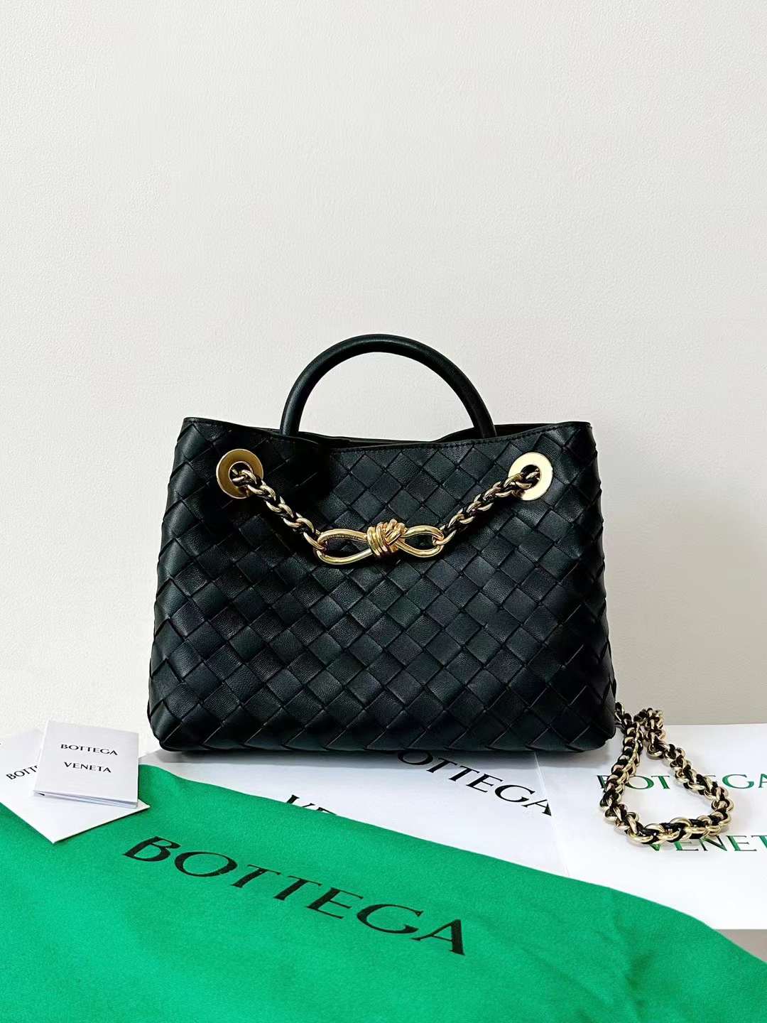 Bottega Veneta BV andiamo Chain briefcase view 1