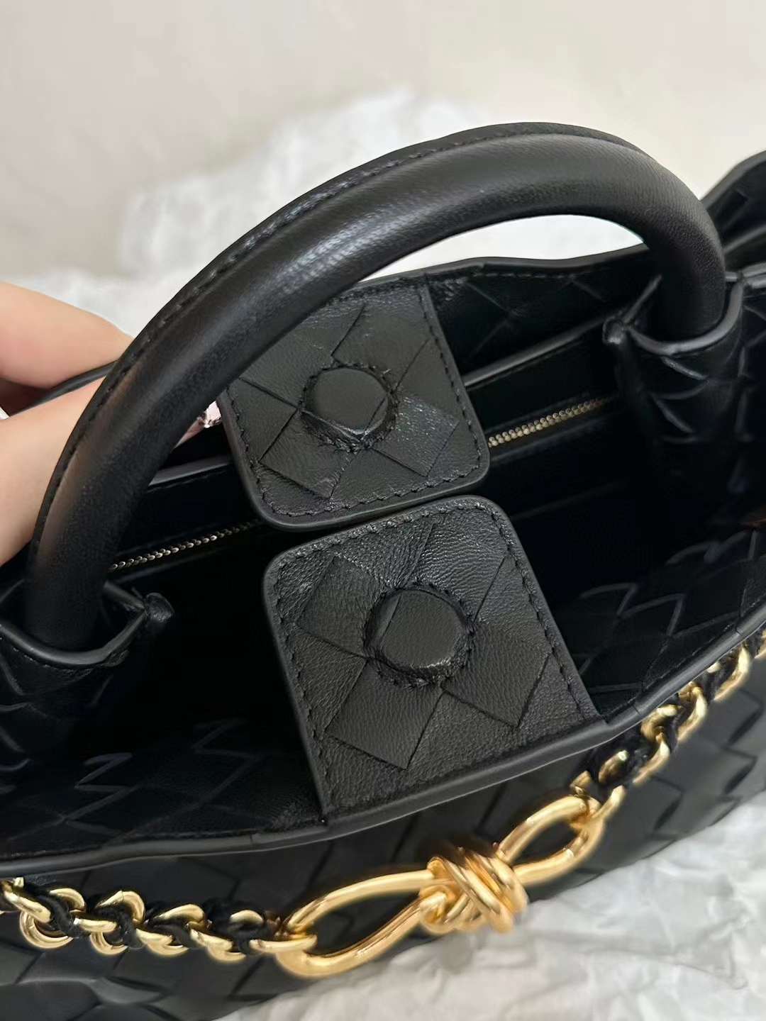 Bottega Veneta BV andiamo Chain briefcase view 5