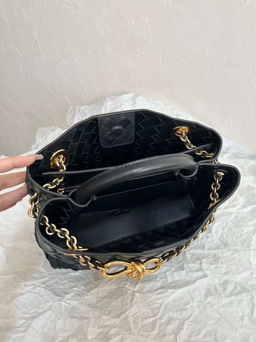 Bottega Veneta BV andiamo Chain briefcase view 7
