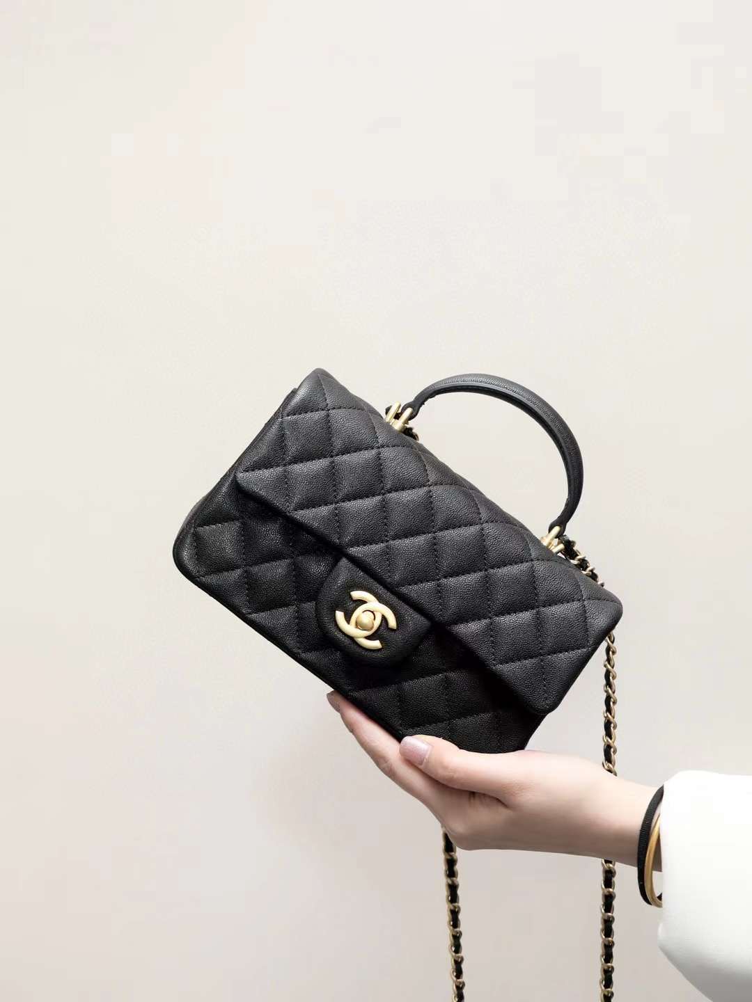 Chanel CF handle bag view 1
