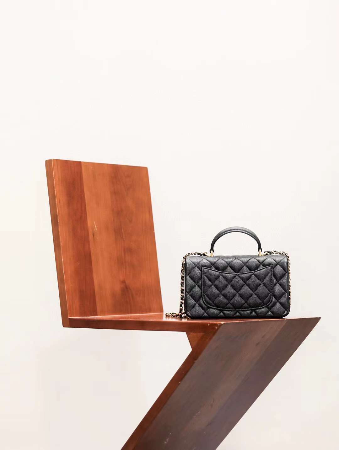 Chanel CF handle bag view 3