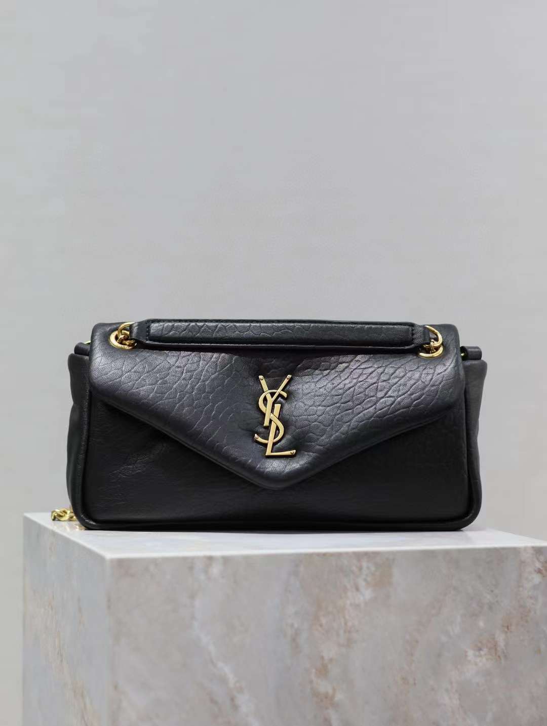 Saint Laurent CALYPSO_ Elephant leather chain bag view 1
