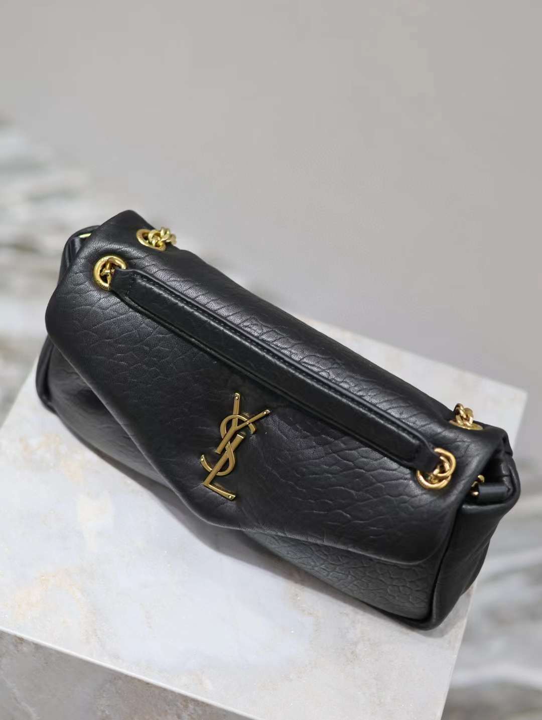 Saint Laurent CALYPSO_ Elephant leather chain bag view 6