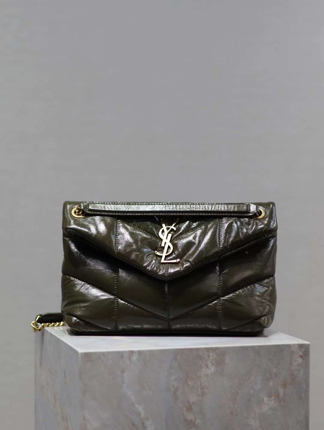 Saint Laurent Loulou Puffer Double chain bag view 1