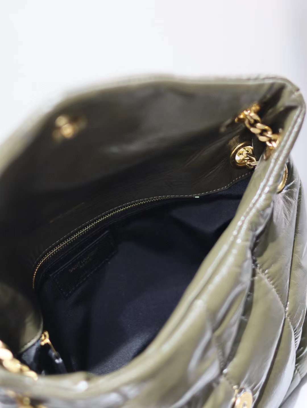 Saint Laurent Loulou Puffer Double chain bag view 4