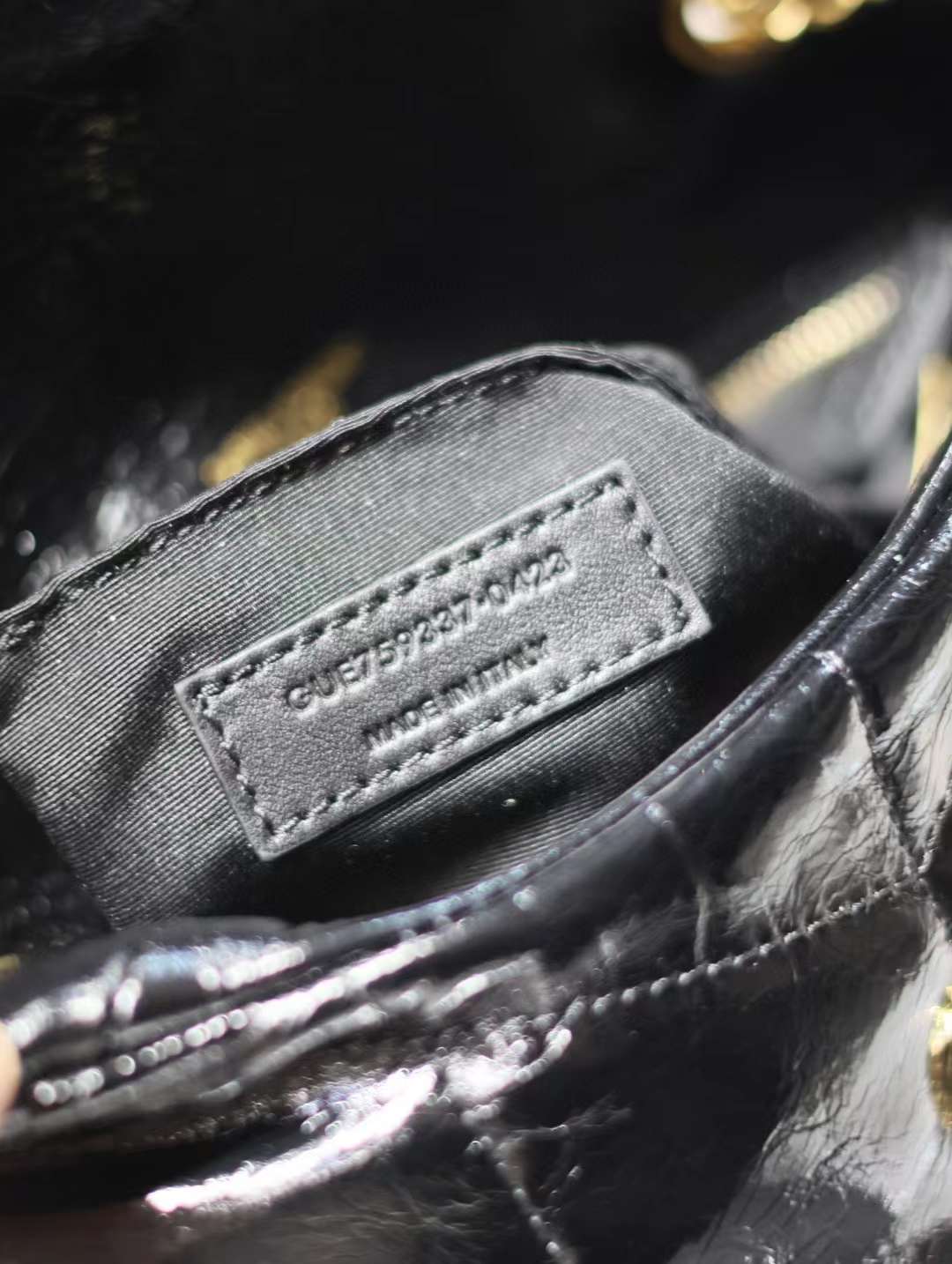 Saint Laurent Loulou Puffer mini Double chain bag view 4