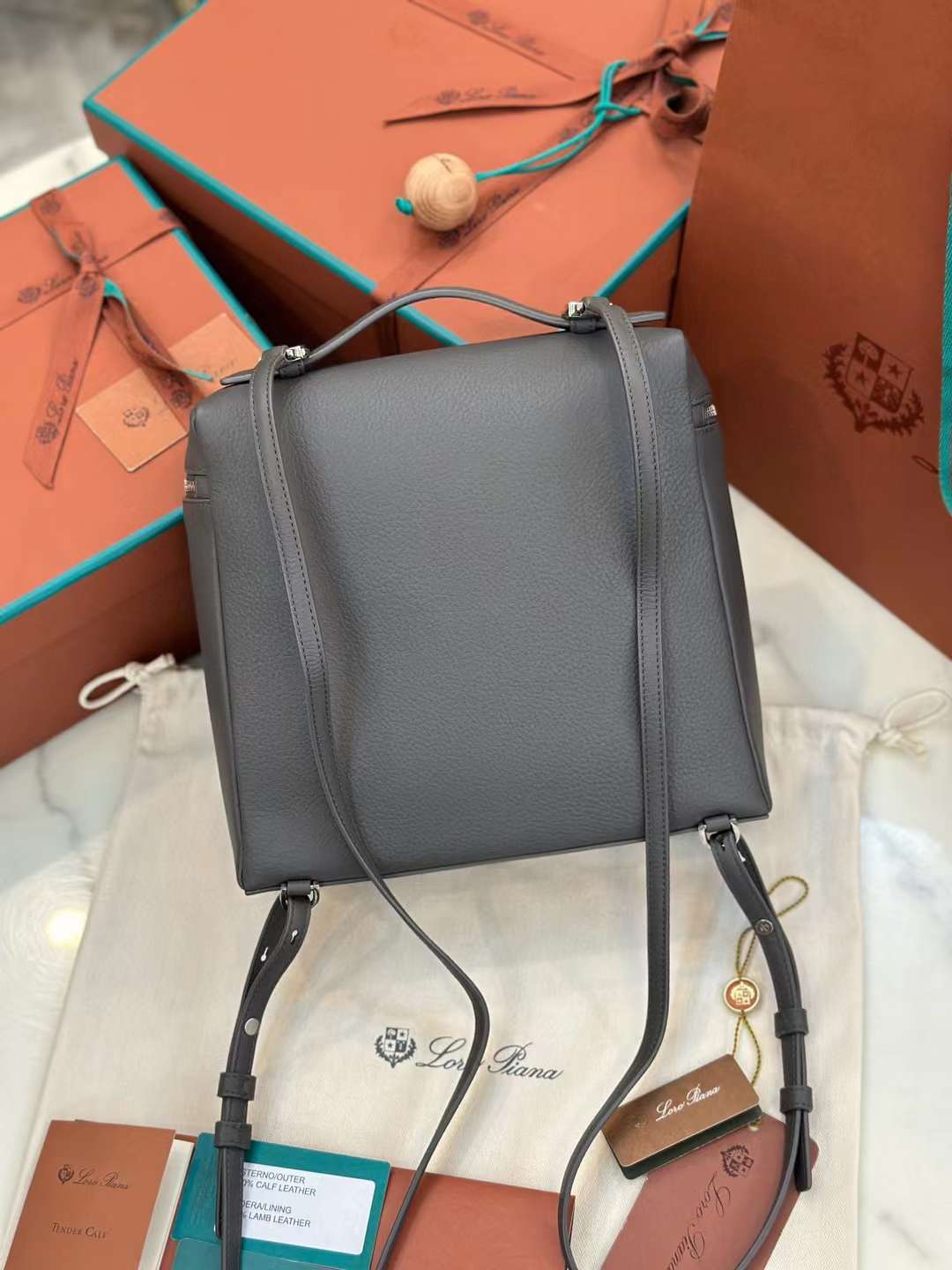 Loro Piana Extra Pocket Backpack view 3
