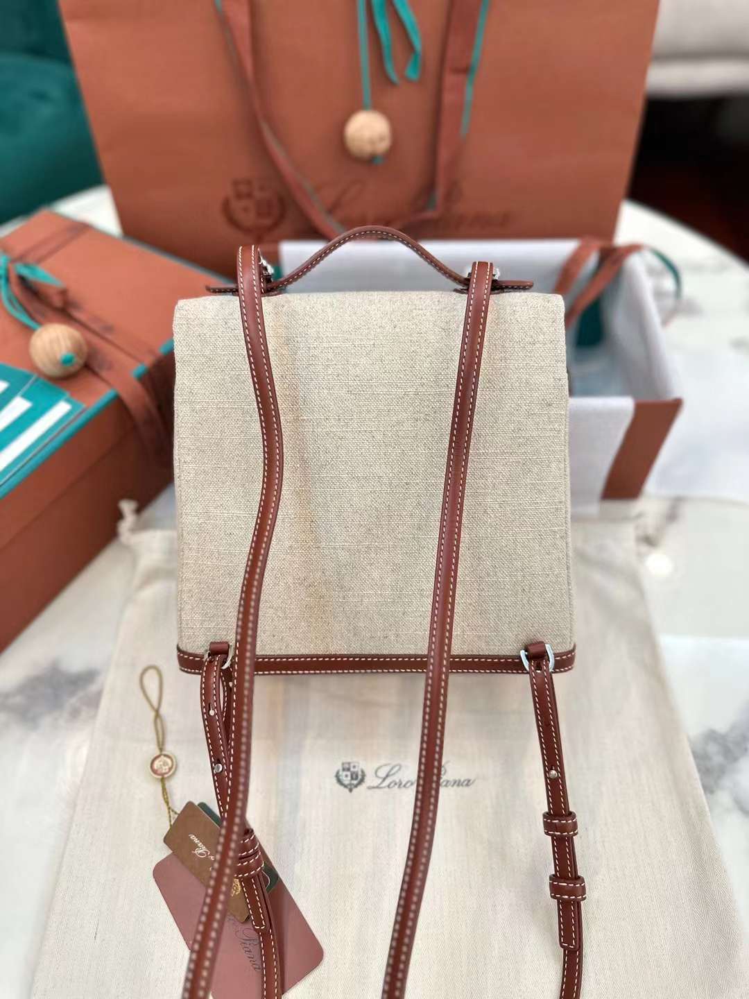 Loro Piana Extra Pocket Backpack view 7