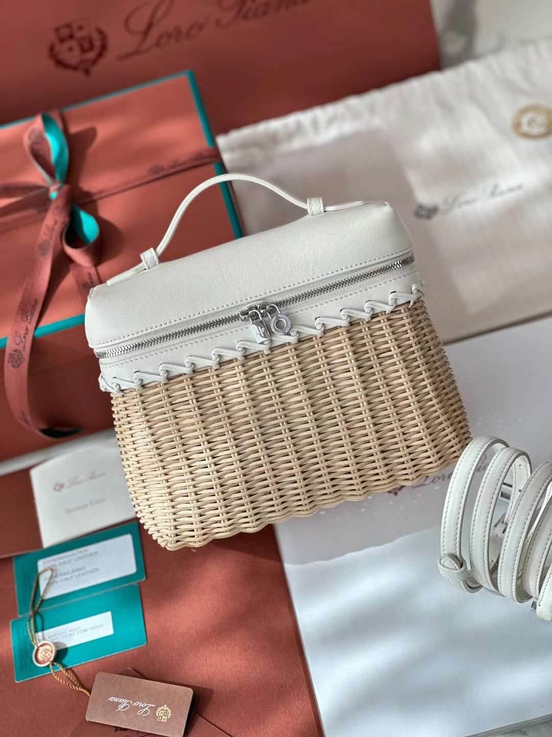 Loro Piana extrapocket Bamboo bag view 3