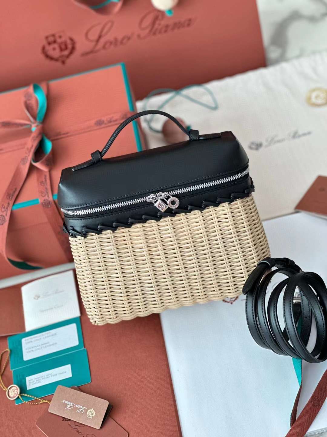 Loro Piana extrapocket Bamboo bag view 4