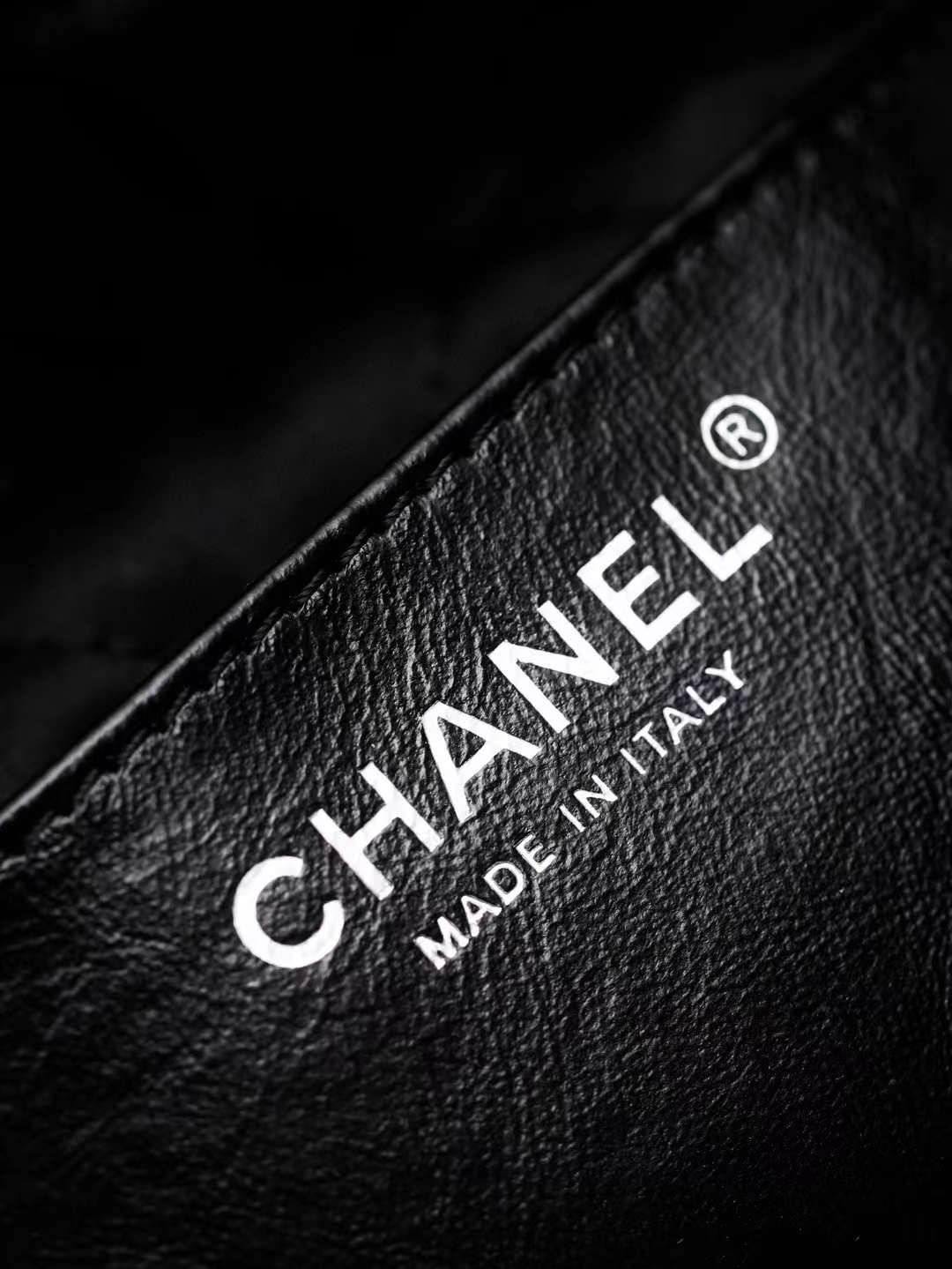 Chanel 22all black shopping bag view 10