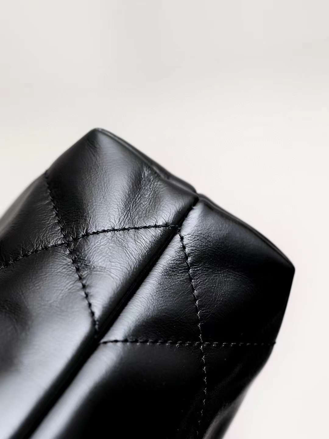 Chanel 22all black shopping bag view 9