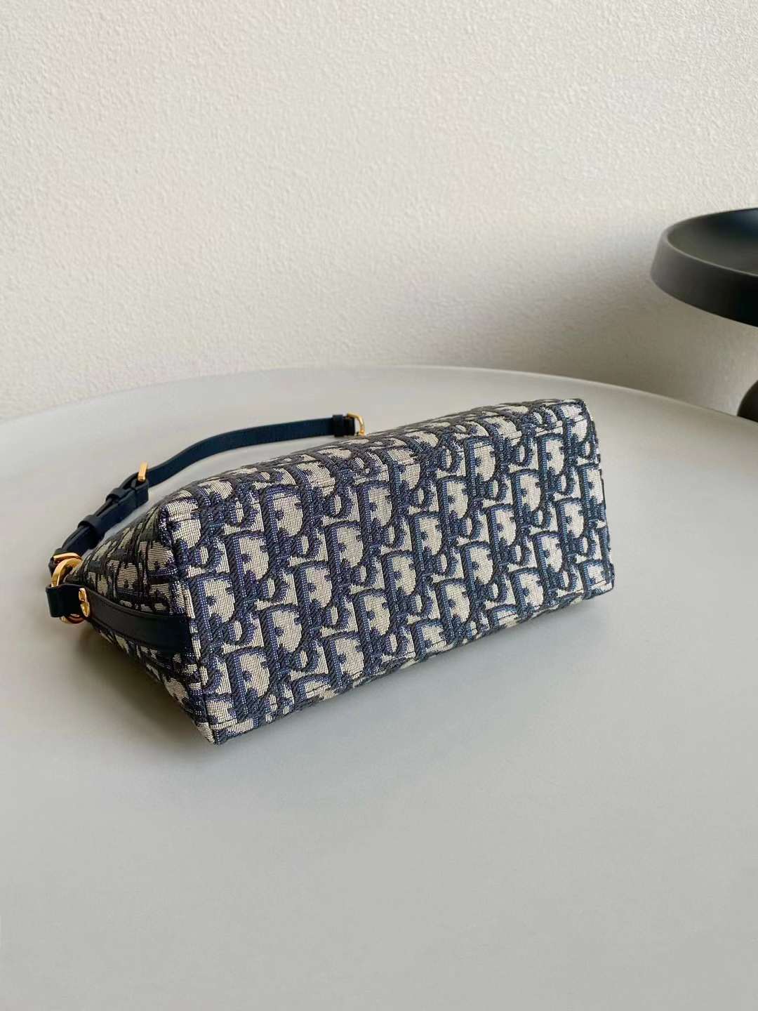 Dior star blue canvas bag view 2