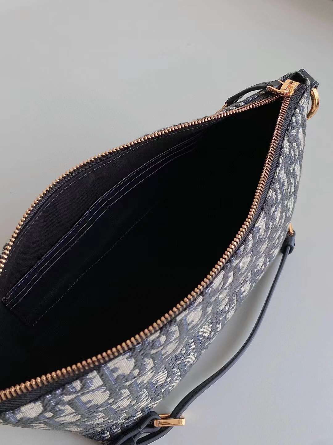 Dior star blue canvas bag view 8