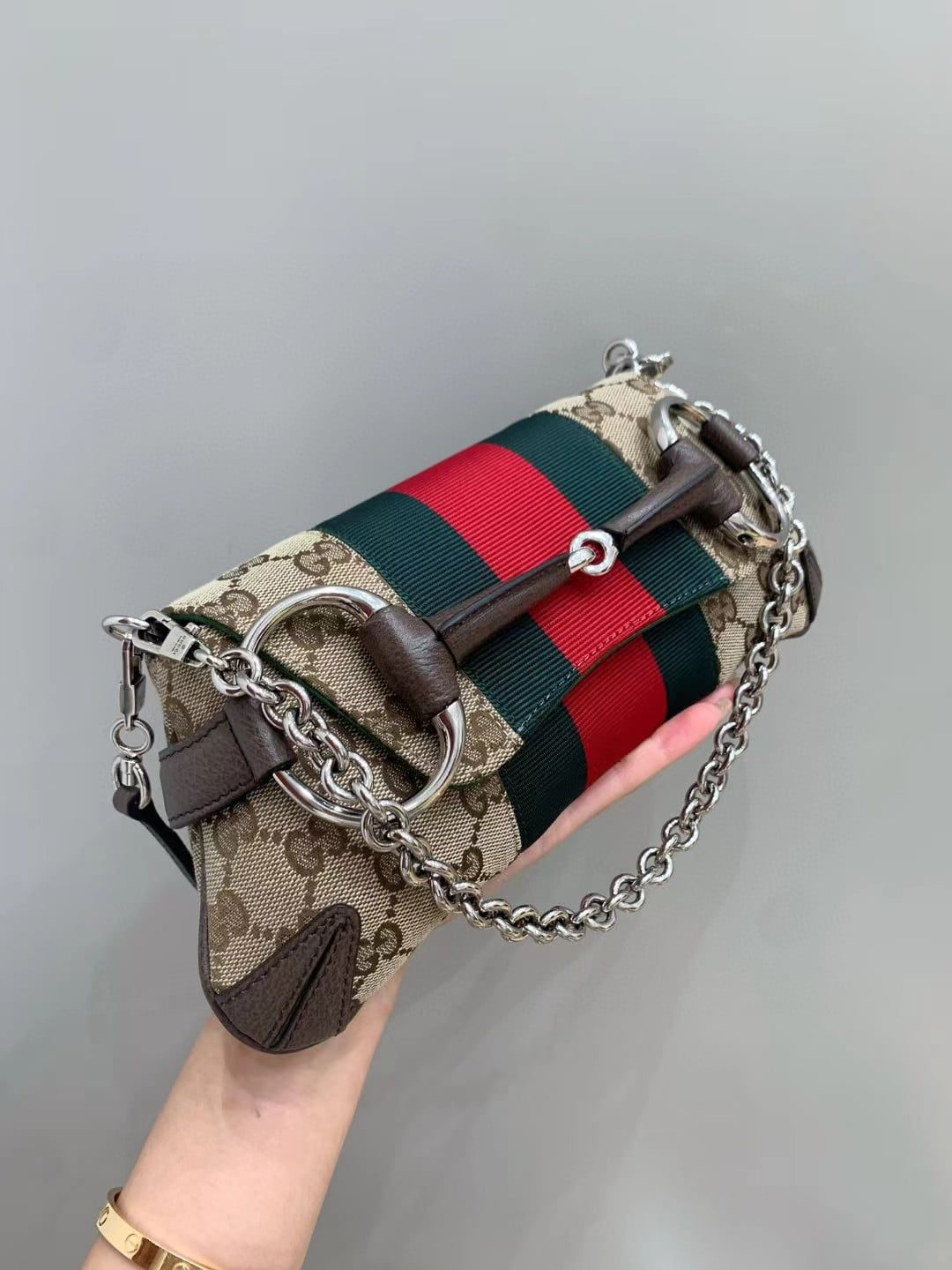 Gucci Horsebit Chain Small Shoulder Bag view 5