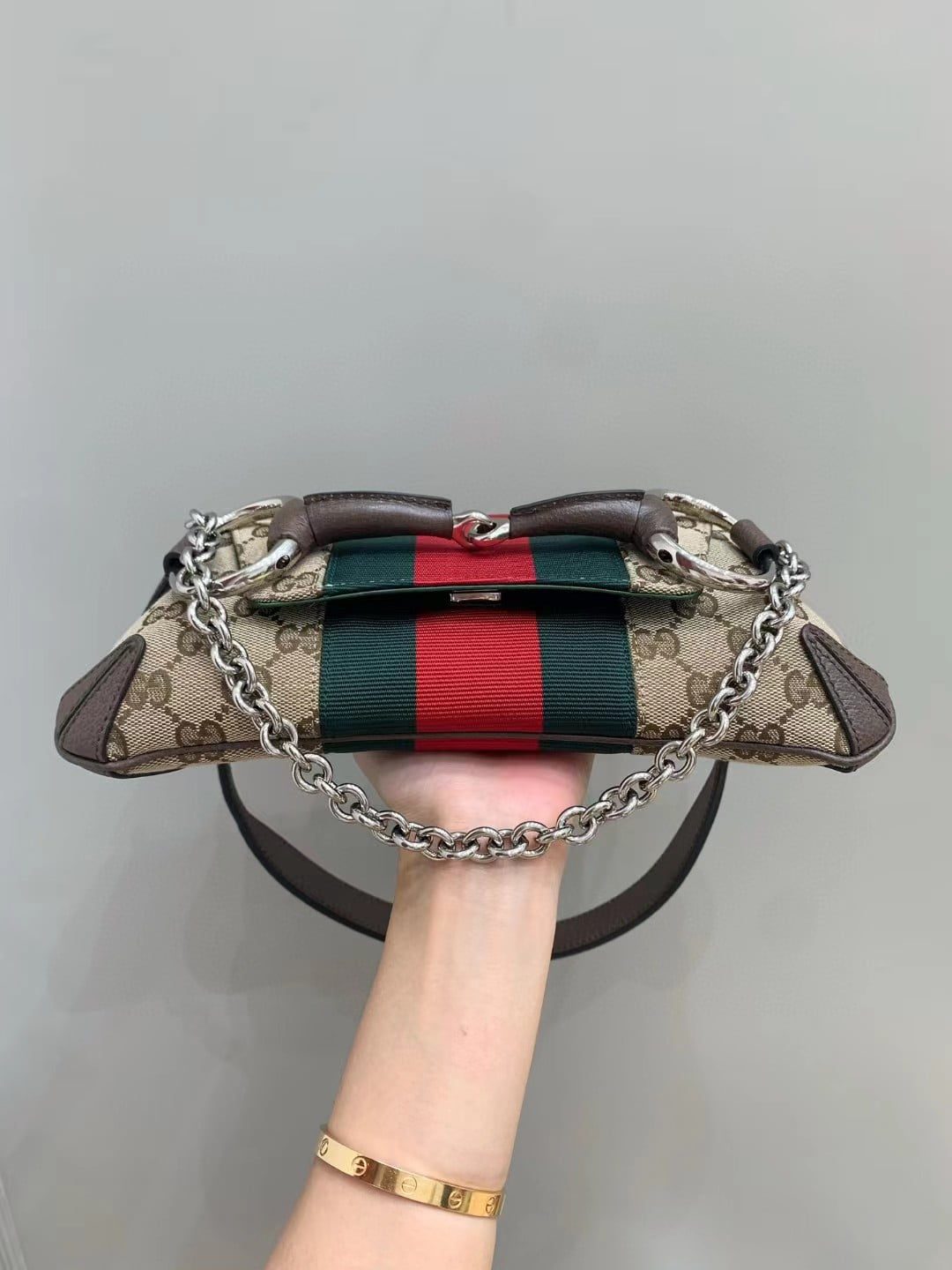 Gucci Horsebit Chain Small Shoulder Bag view 8