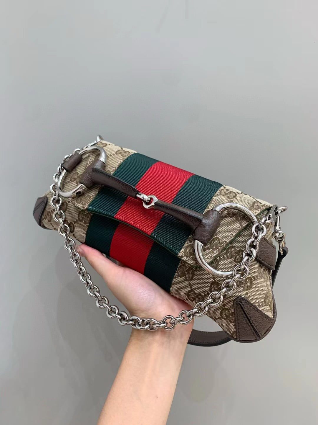 Gucci Horsebit Chain Small Shoulder Bag view 9
