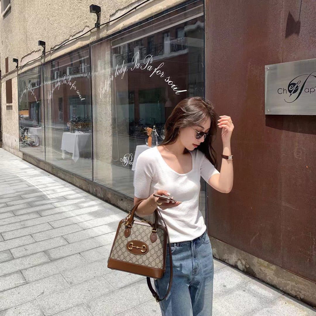 Gucci Horsebit 1955 Top Handle Bag view 12