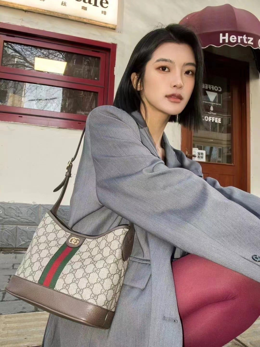 Gucci Ophidia GG Shoulder Bag view 14