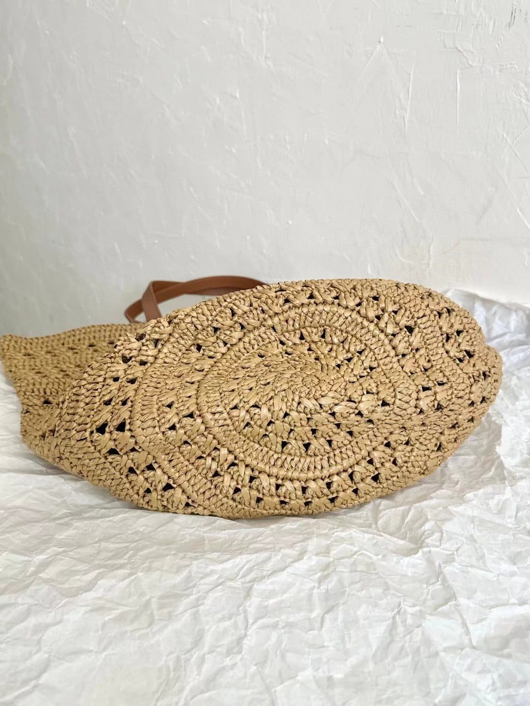 Saint Laurent Panier Raffia Bag view 16