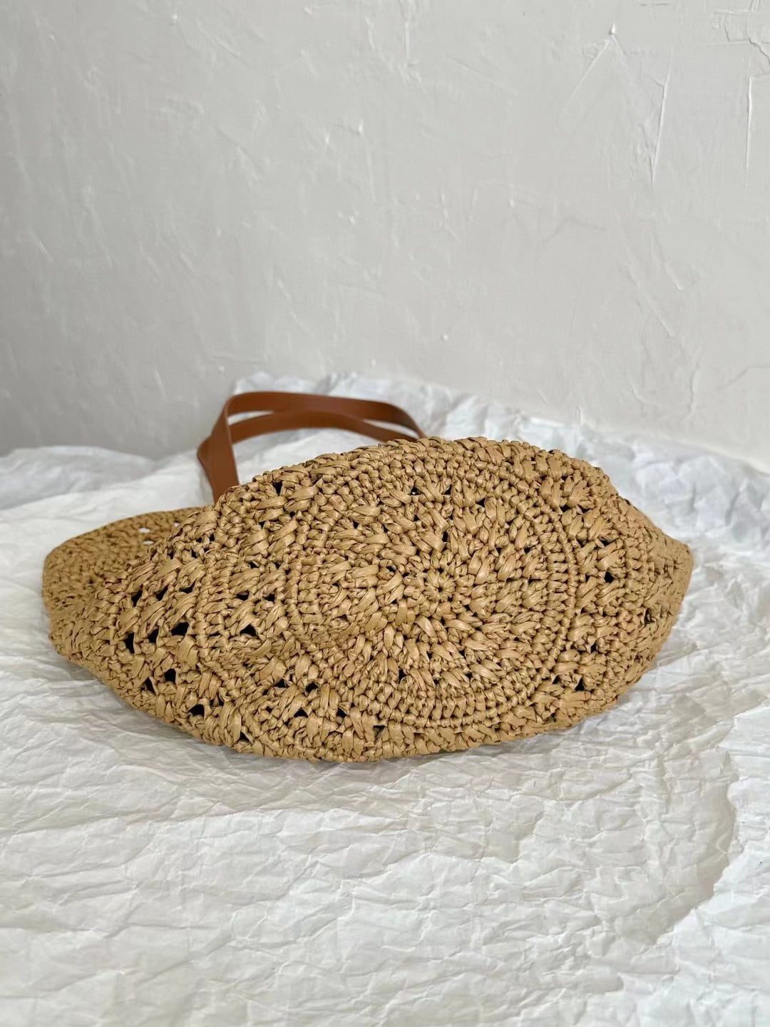 Saint Laurent Panier Raffia Bag view 4
