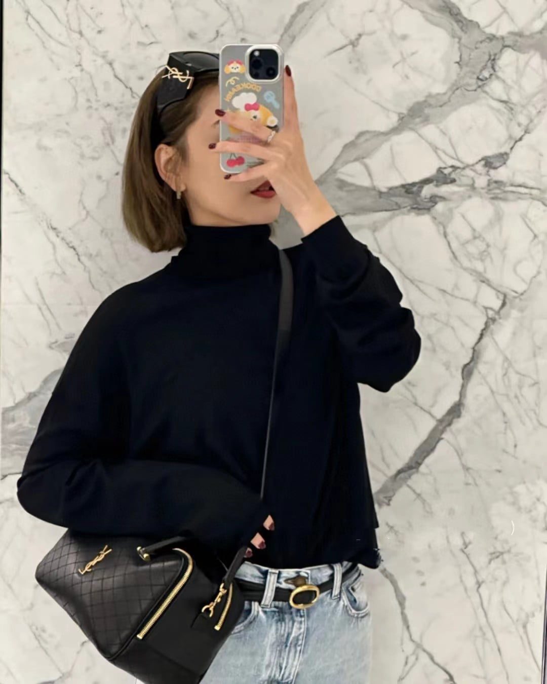 Saint Laurent Liya Bowling Bag view 10