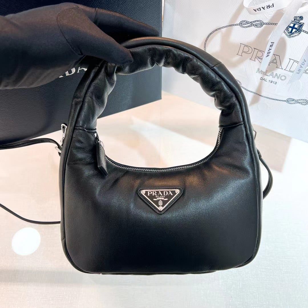 Prada Soft Padded Nappa Leather Mini Bag 1BA384 view 5