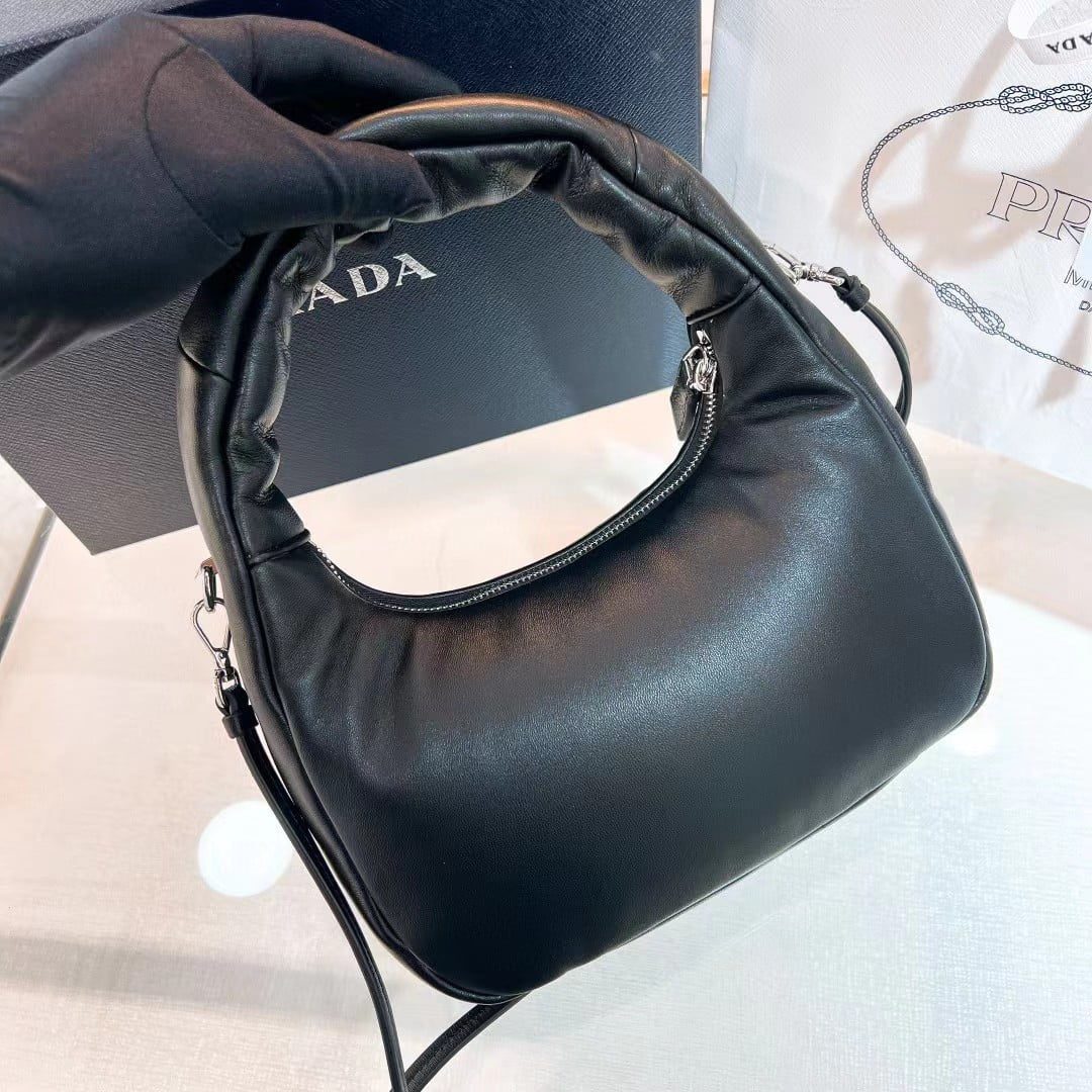 Prada Soft Padded Nappa Leather Mini Bag 1BA384 view 7