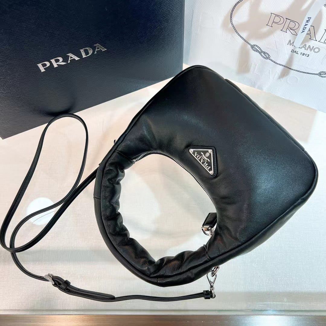Prada Soft Padded Nappa Leather Mini Bag 1BA384 view 8