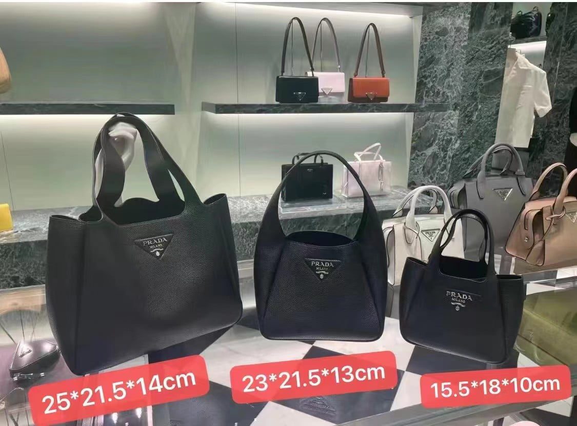 Prada Leather Tote Bag 1BG335 view 13