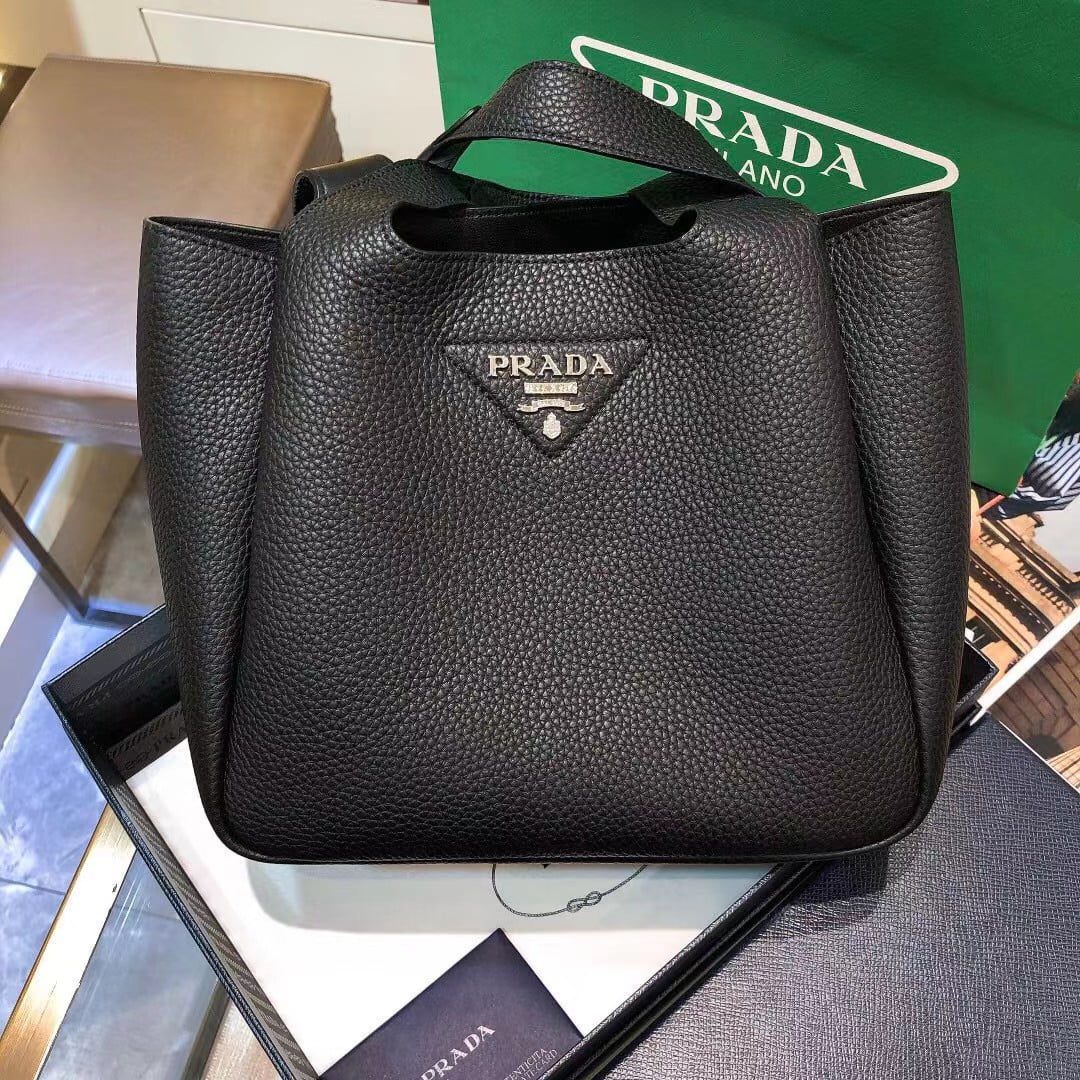 Prada Leather Tote Bag 1BG335 view 3