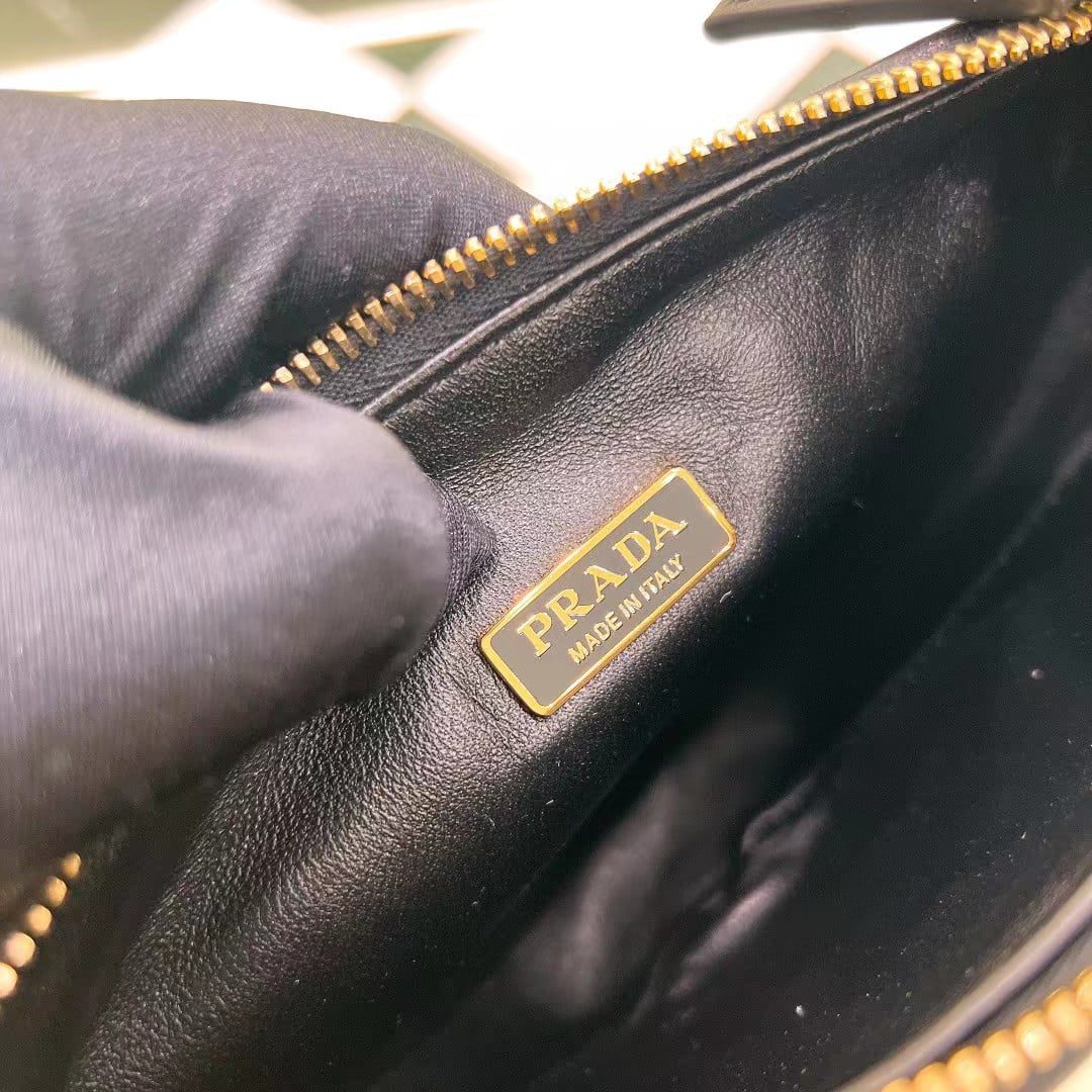 Prada Symbole Embroidered Fabric Bag 1BC176 view 17