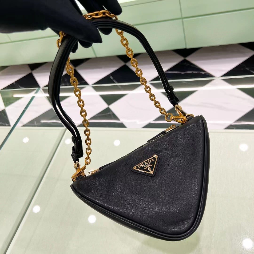 Prada Symbole Embroidered Fabric Bag 1BC176 view 7