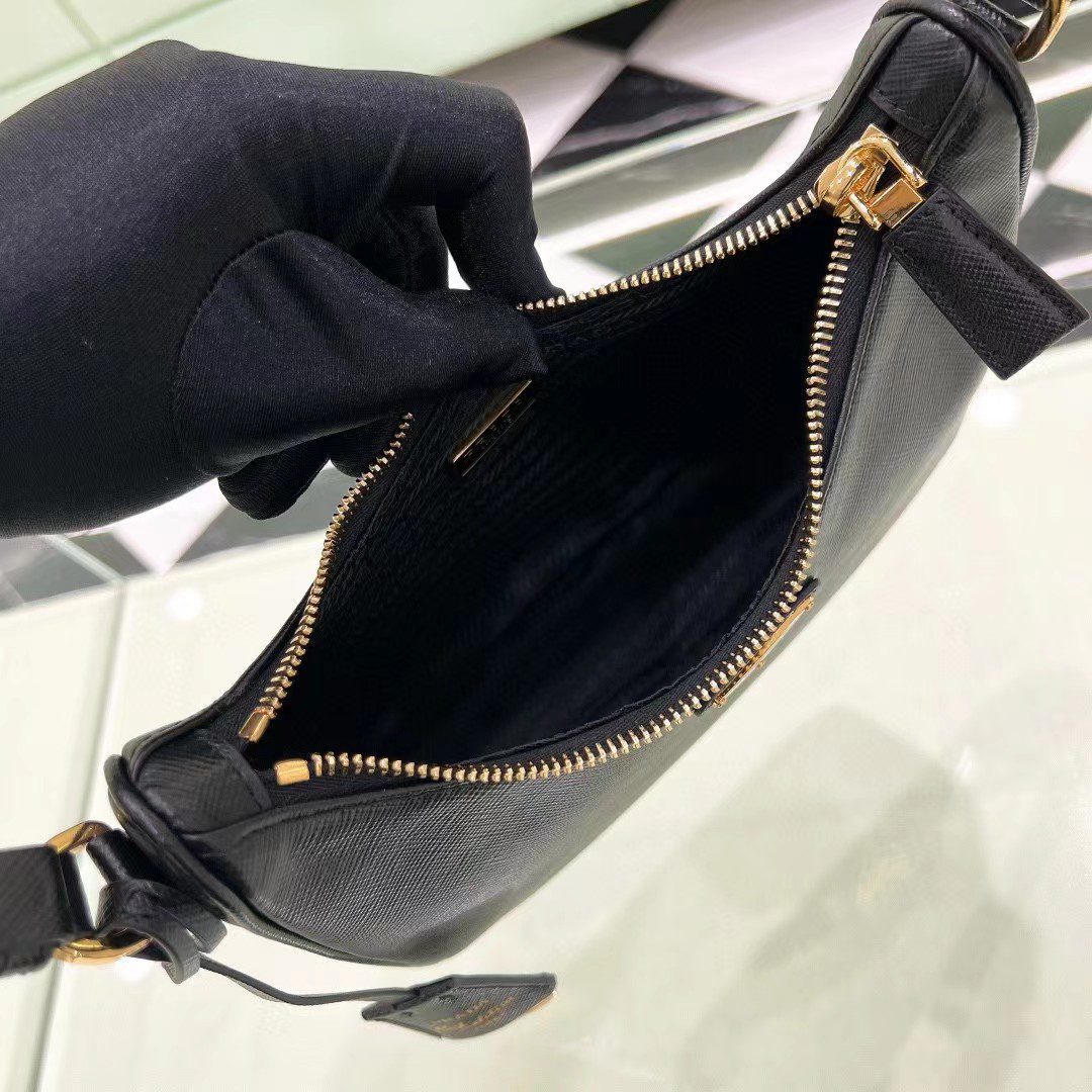 Prada Re-Edition Saffiano Leather Mini Bag 1BC204 view 12