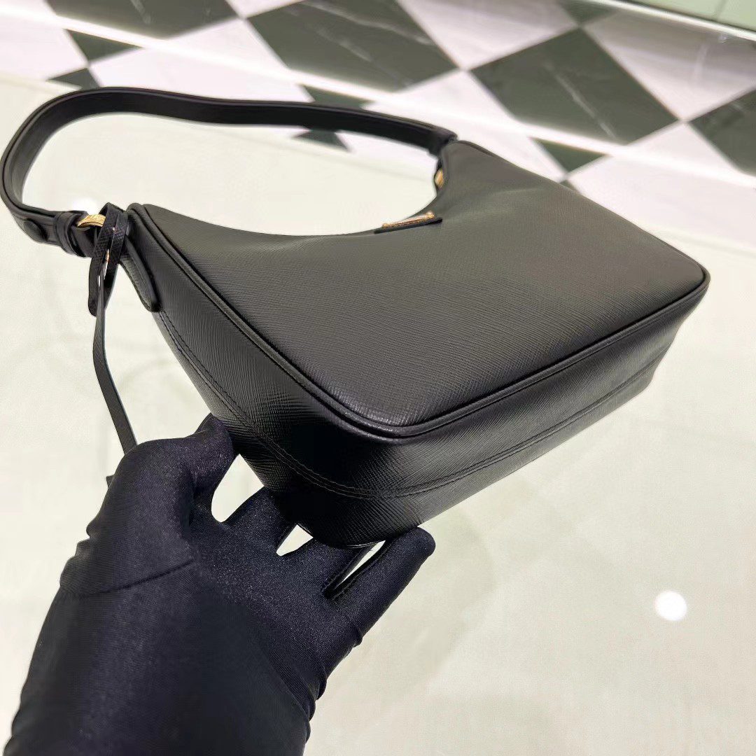 Prada Re-Edition Saffiano Leather Mini Bag 1BC204 view 13