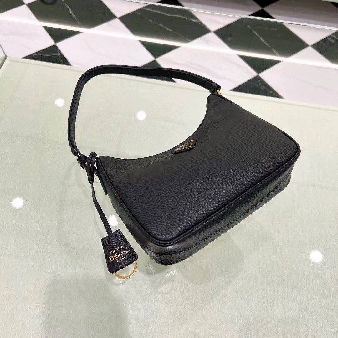 Prada Re-Edition Saffiano Leather Mini Bag 1BC204 view 14