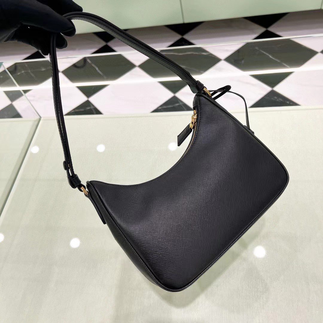 Prada Re-Edition Saffiano Leather Mini Bag 1BC204 view 16