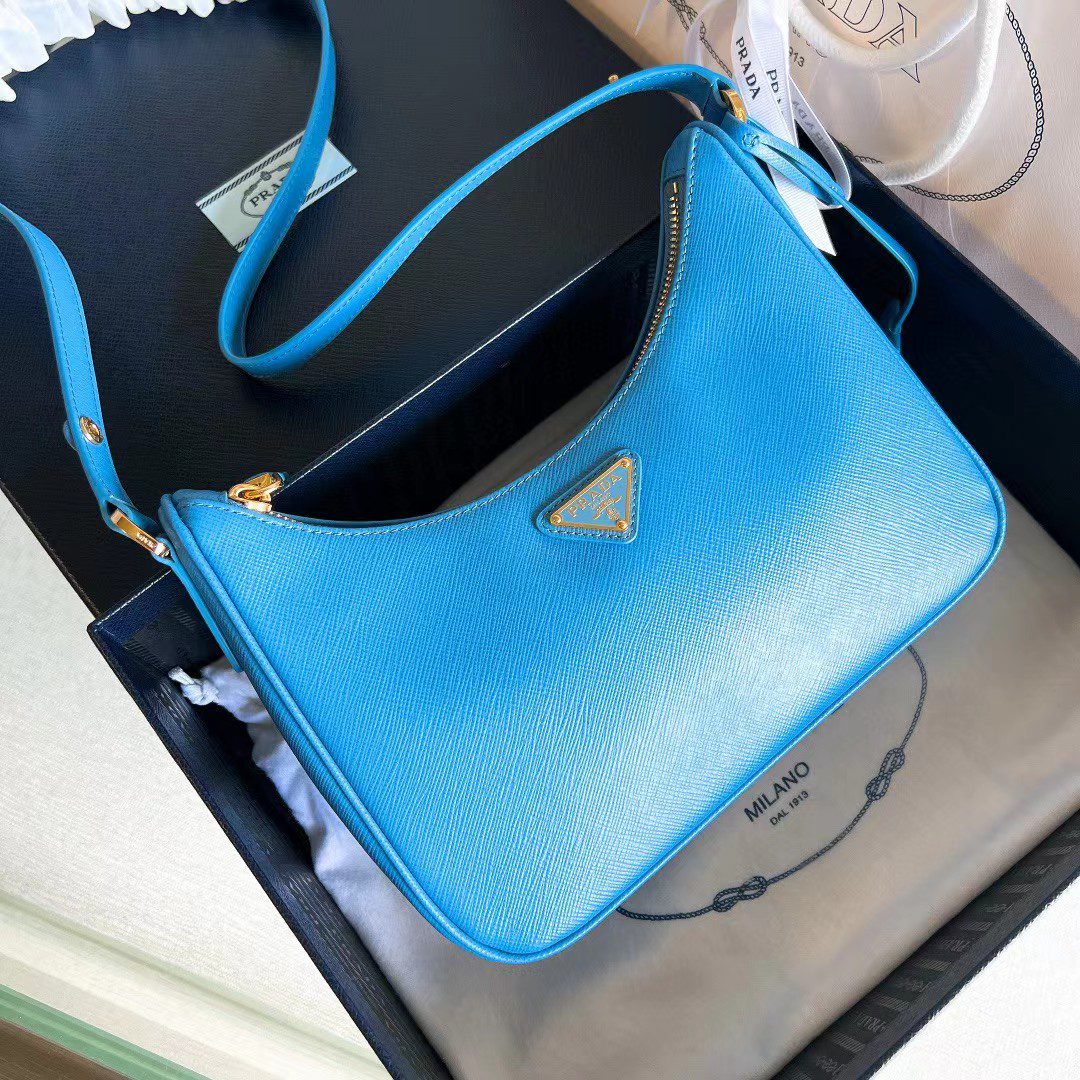 Prada Re-Edition Saffiano Leather Mini Bag 1BC204 view 4