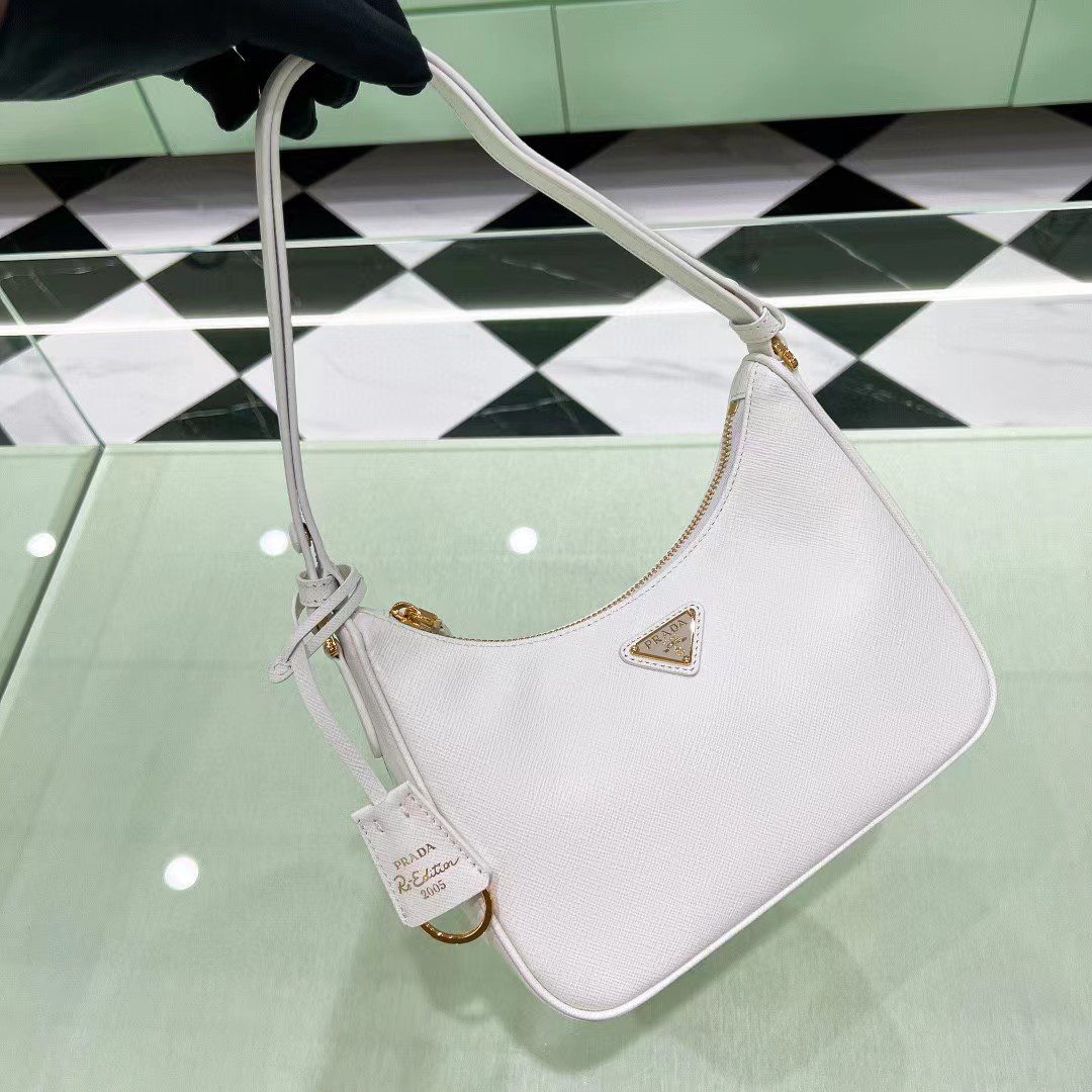 Prada Re-Edition Saffiano Leather Mini Bag 1BC204 view 6