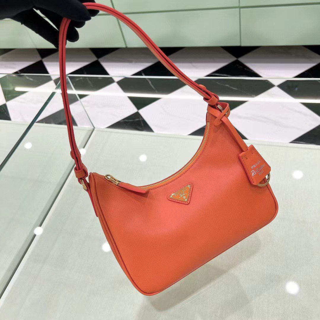 Prada Re-Edition Saffiano Leather Mini Bag 1BC204 view 7